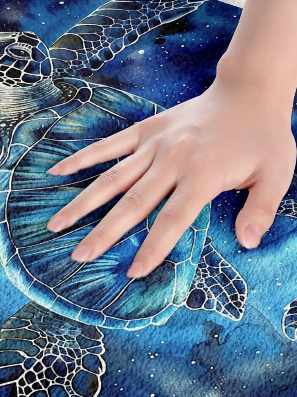 Sea Turtles Kids Bath Mat,Sealife Ocean Marine Animal Mats Rugs,Girls Boys Room